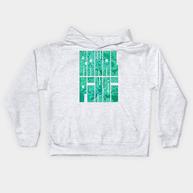 Rawalpindi, Punjab, Pakistan City Map Typography - Watercolor Kids Hoodie by deMAP Studio